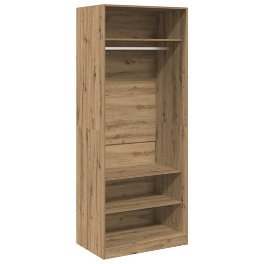 Garderobe artisan eik 80x50x200 cm konstruert tre