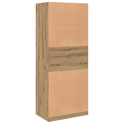 Garderobe artisan eik 80x50x200 cm konstruert tre