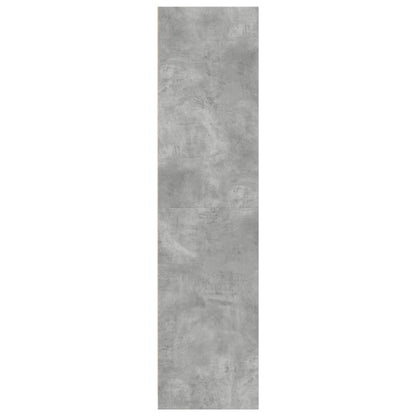 Garderobe betonggrå 30x50x200 cm konstruert tre