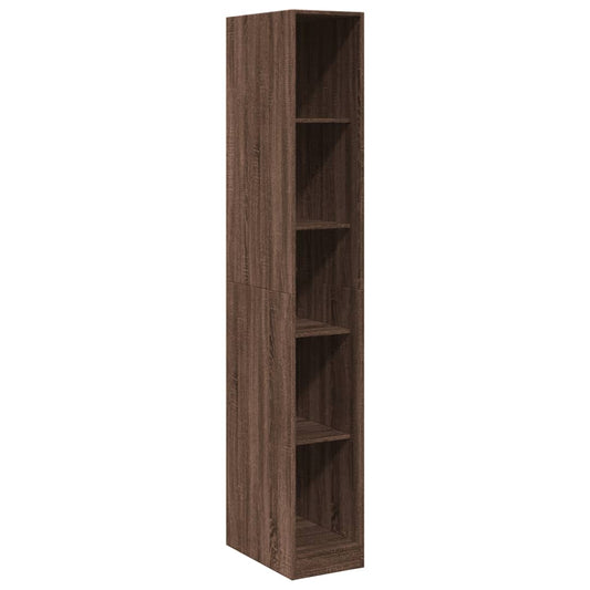 Garderobe brun eik 30x50x200 cm konstruert tre