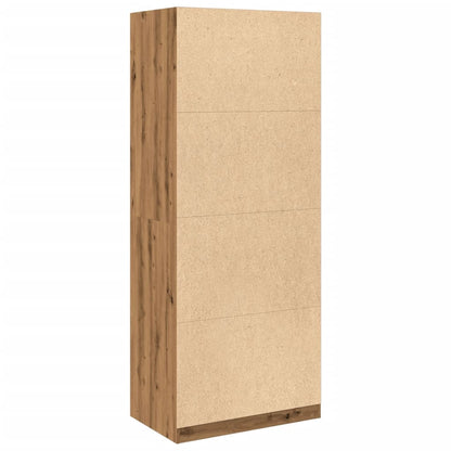Garderobe artisan eik 80x50x200 cm konstruert tre