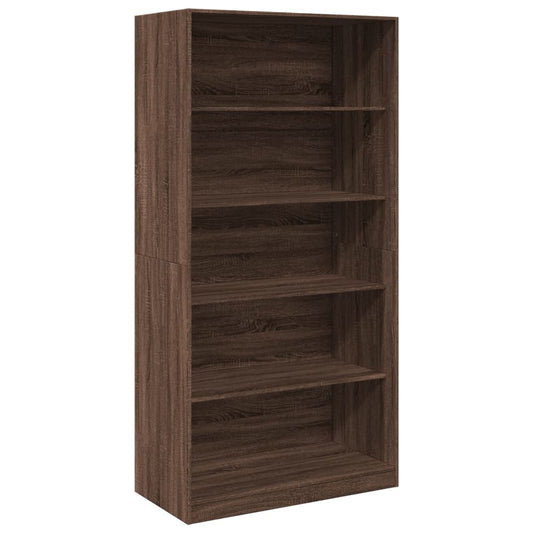 Garderobe brun eik 100x50x200 cm konstruert tre