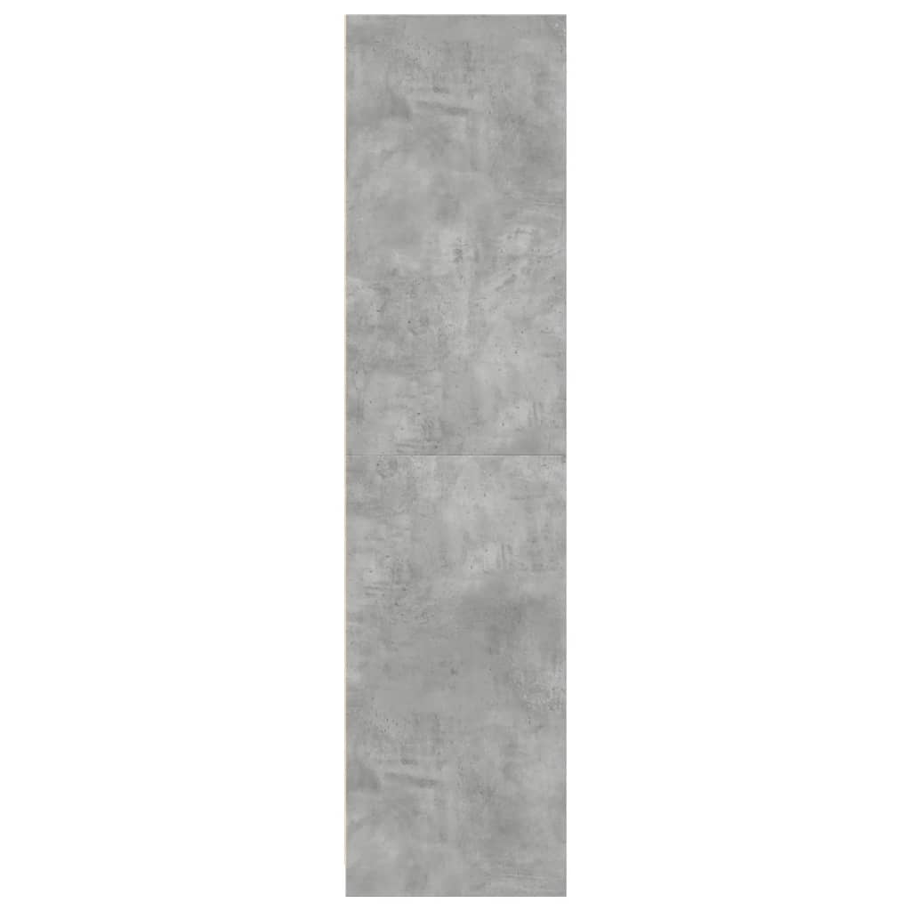 Garderobe betonggrå 30x50x200 cm konstruert tre