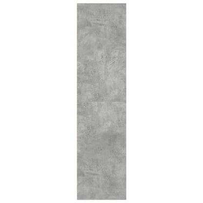 Garderobe betonggrå 30x50x200 cm konstruert tre