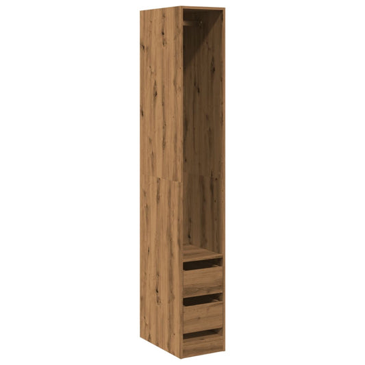 Garderobe artisan eik 30x50x200 cm konstruert tre