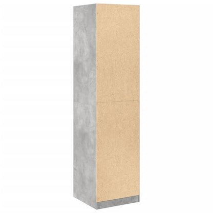Garderobe betonggrå 50x50x200 cm sponplate