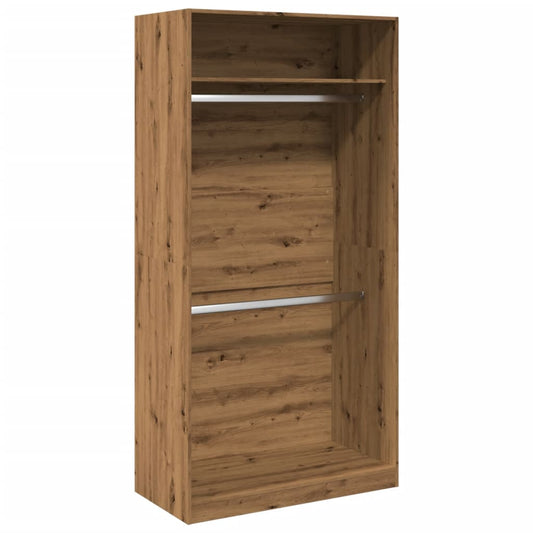 Garderobe artisan eik 100x50x200 cm konstruert tre