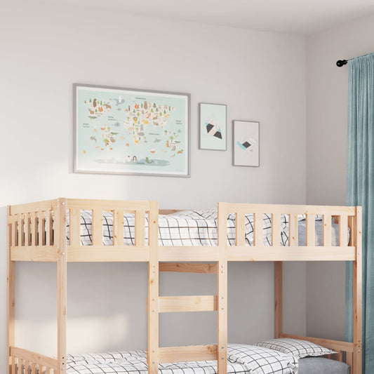 Barneseng uten madrass 75x190 cm heltre furu