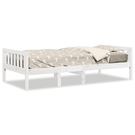 Barneseng uten madrass hvit 90x190 cm heltre furu