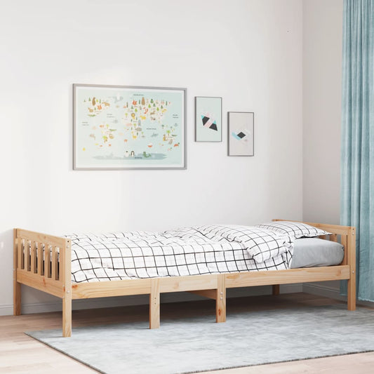Barneseng uten madrass 75x190 cm heltre furu