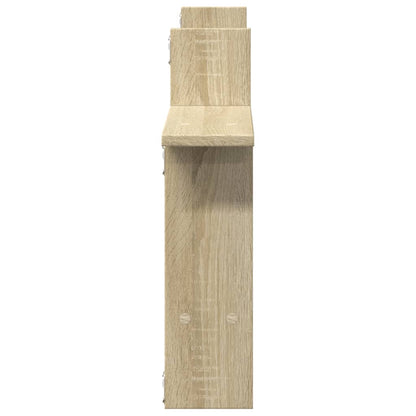 Vegghyller 2 stk sonoma eik 50x12x50 cm konstruert tre