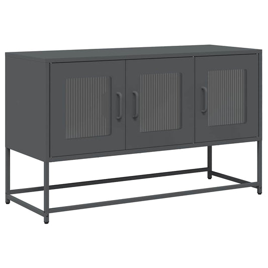 TV-skap Antrasitt 100,5x39x60,5 cm Kaldvalset stål