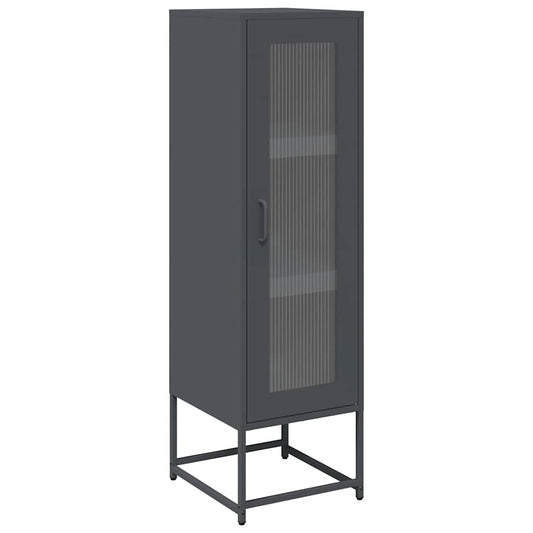 Highboard Antrasitt 36x39x123 cm Kaldvalset stål