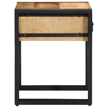 Avlastningsbord med skuff Brun 40 x 40 x 50 cm heltre mango