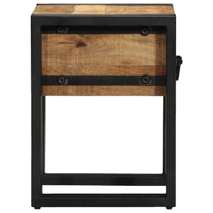 Avlastningsbord med skuff Brun 30 x 30 x 40 cm heltre mango