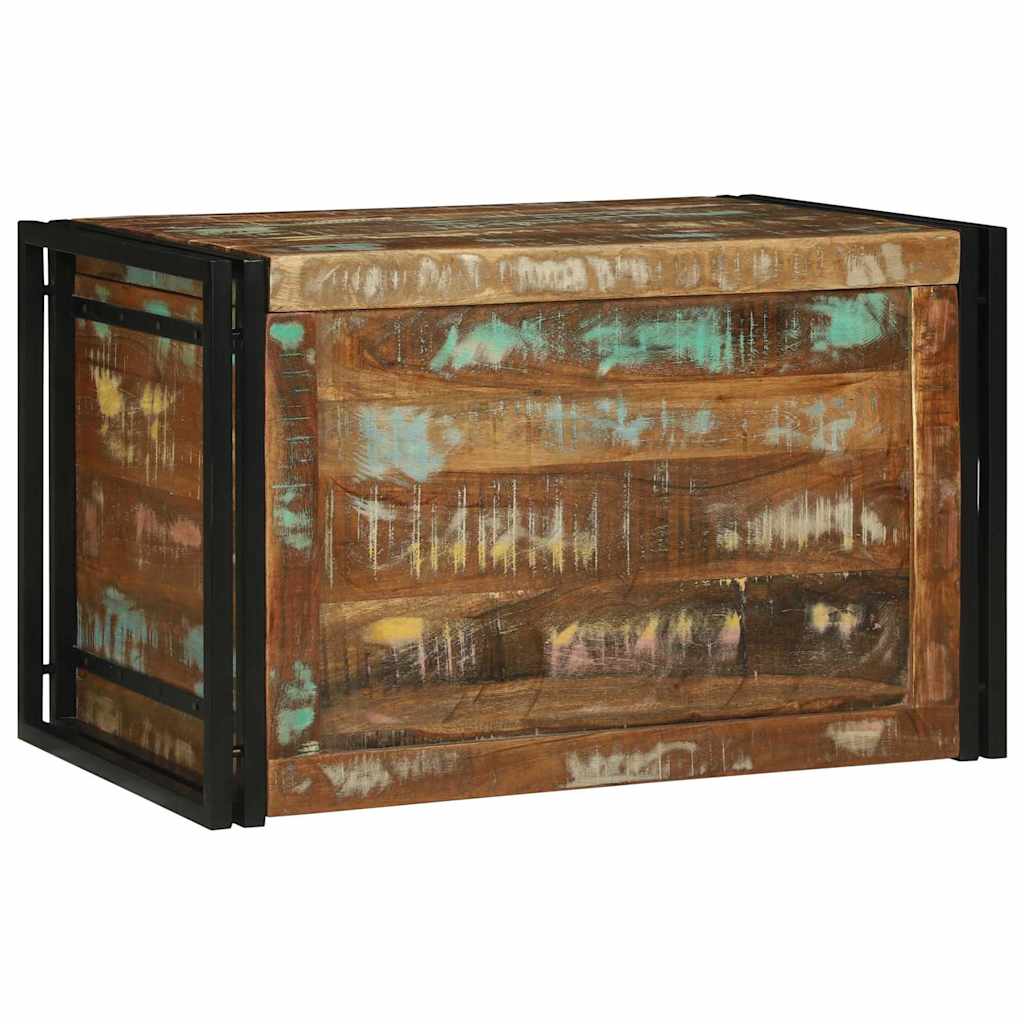 Fargerik Oppbevaringsboks 80 x 50 x 50 cm - Massivt Gjenvunnet Tre