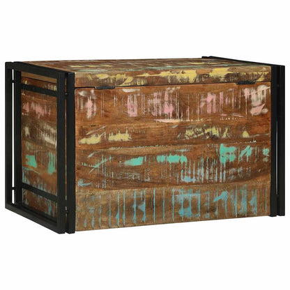 Fargerik Oppbevaringsboks 80 x 50 x 50 cm - Massivt Gjenvunnet Tre
