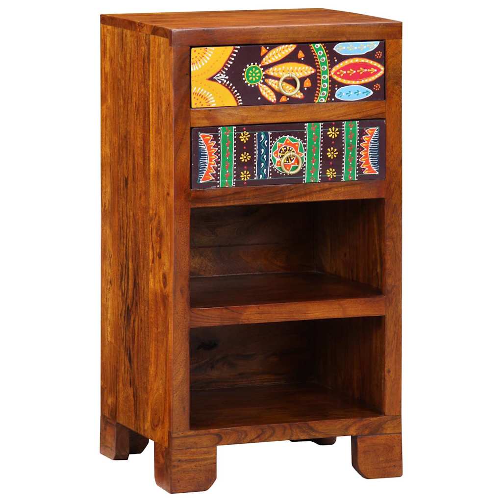 Telefonstativ Honningbrun 40x35x75 cm Massivtre Akasie