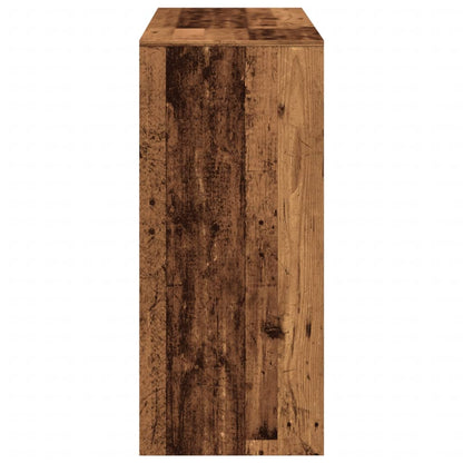 Barbord med hylle gammelt tre 124x46x103,5 cm konstruert tre