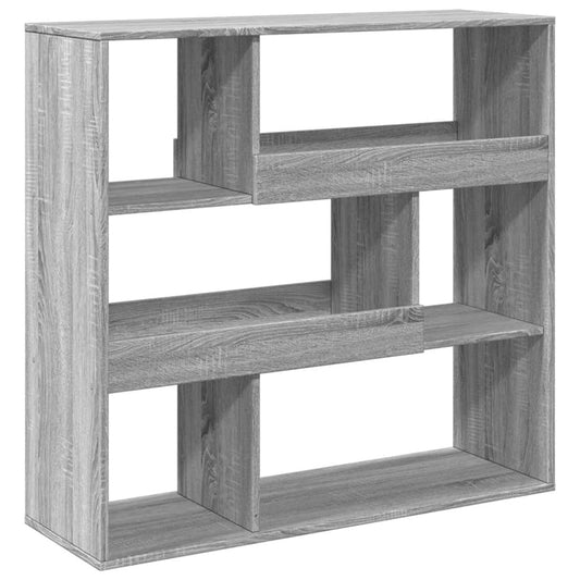 Bokhylle/romdeler grå sonoma eik 100x33x94,5 cm