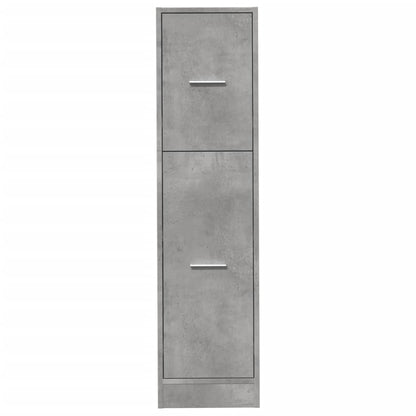 Apotekskap betonggrå 30x41x118 cm konstruert tre
