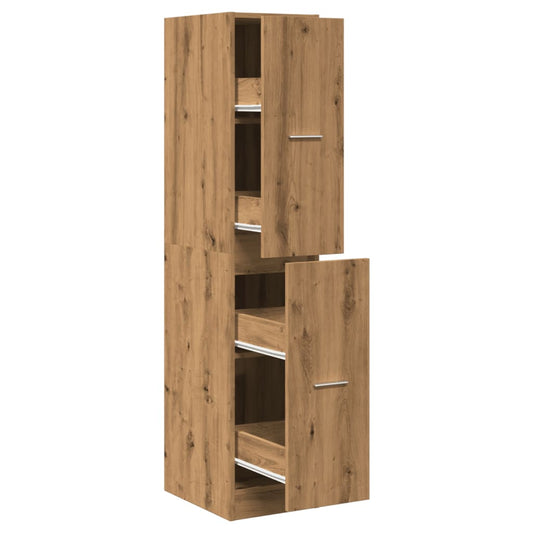 Apotekskap artisan eik 30x41x144,5 cm konstruert tre