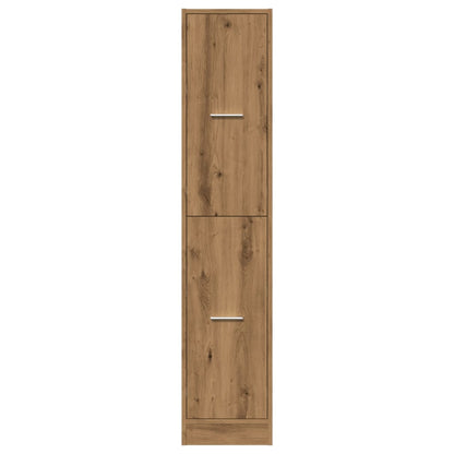 Apotekskap artisan eik 30x41x144,5 cm konstruert tre