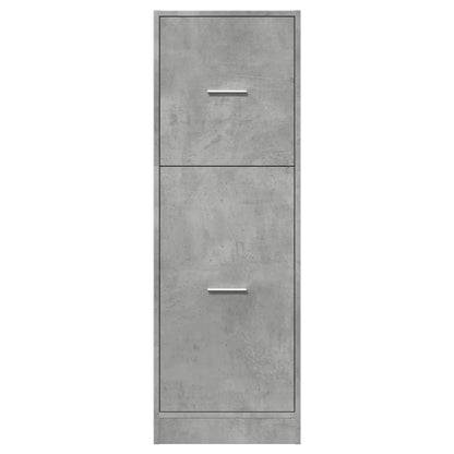Apotekskap betonggrå 40x41x118 cm konstruert tre