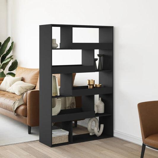 Bokhylle svart 100x33x156,5 cm konstruert tre