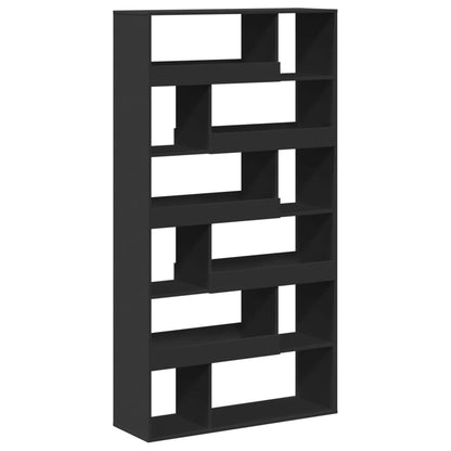 Bokhylle svart 100x33x187,5 cm konstruert tre