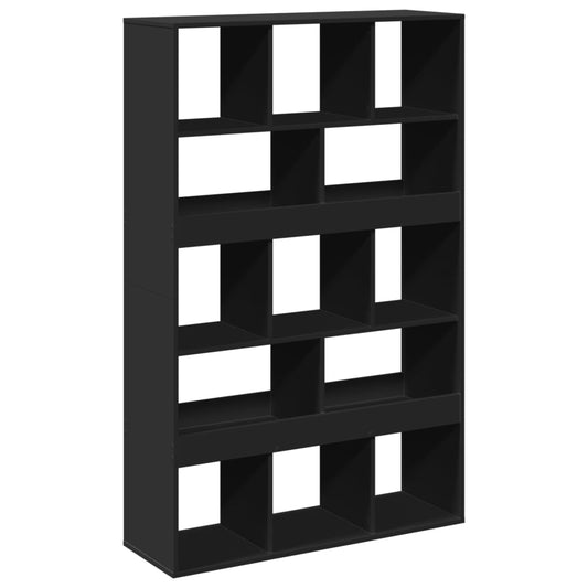 Bokhylle svart 100x33x156,5 cm konstruert tre