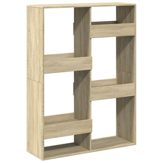 Bokhylle sonoma eik 100x33x135 cm konstruert tre