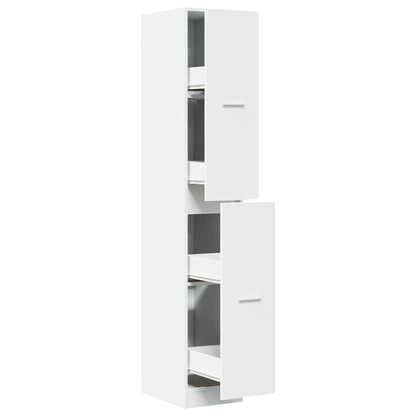 Apotekskap hvit 30x41x174,5 cm konstruert tre