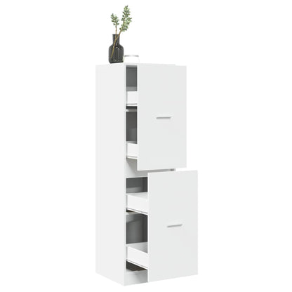Apotekskap hvit 40x41x144,5 cm konstruert tre
