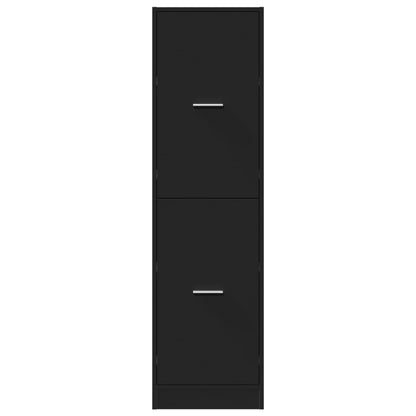 Apotekskap svart 40x41x144,5 cm konstruert tre