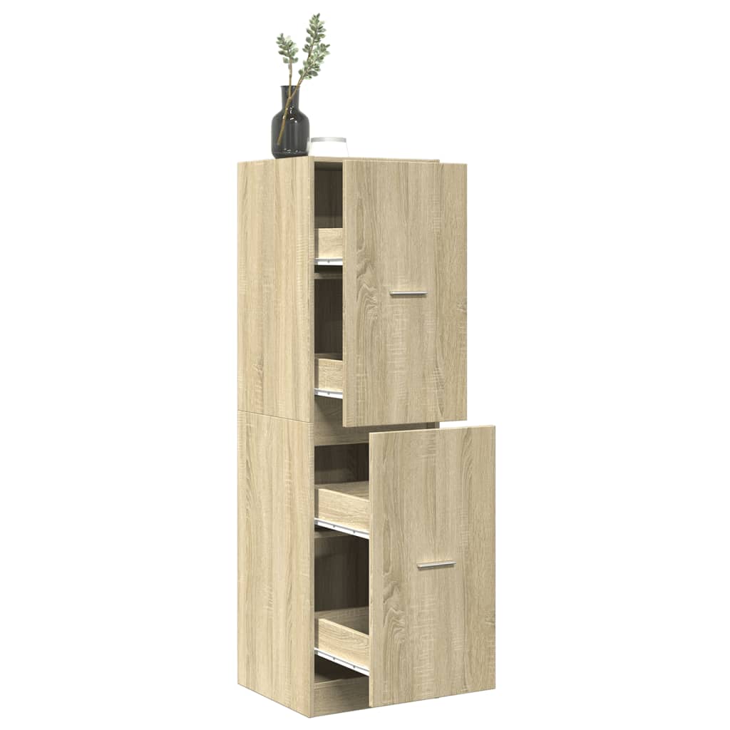 Apotekskap sonoma eik 40x41x144,5 cm konstruert tre