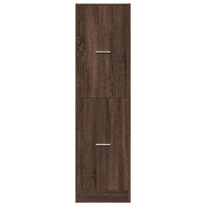 Apotekskap brun eik 40x41x144,5 cm konstruert tre