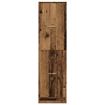 Apotekskap gammelt tre 40x41x144,5 cm konstruert tre