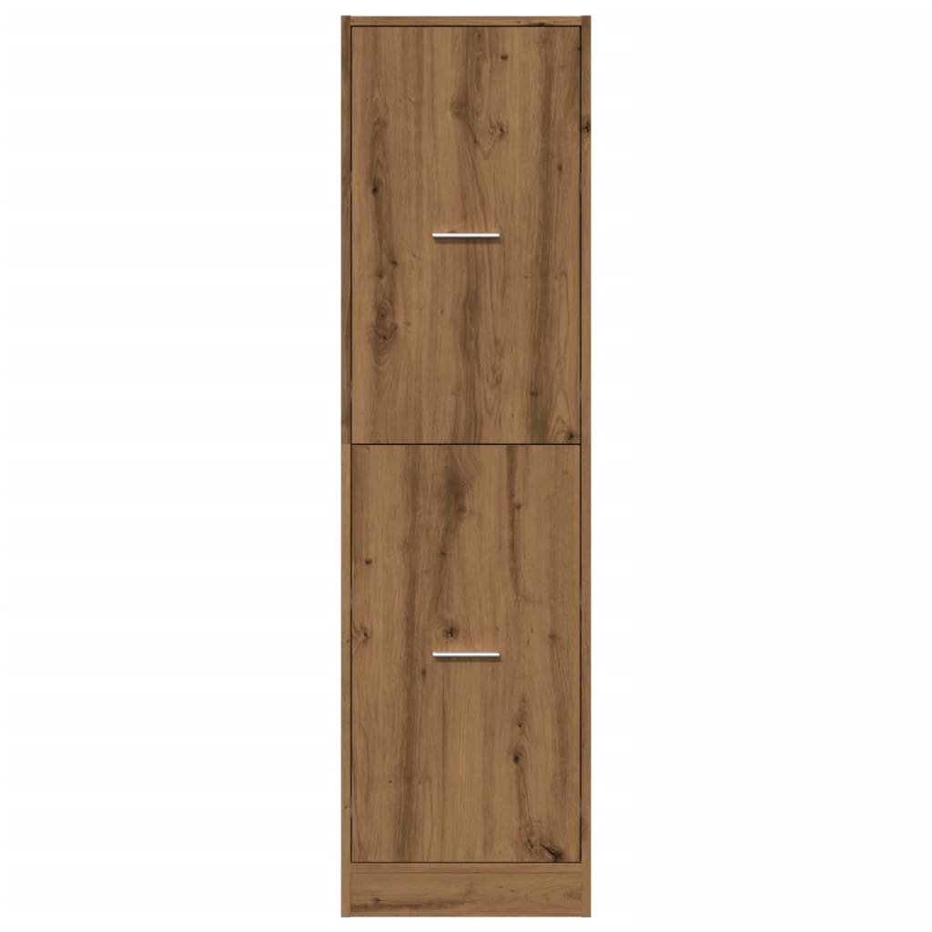 Apotekskap artisan eik 40x41x144,5 cm konstruert tre