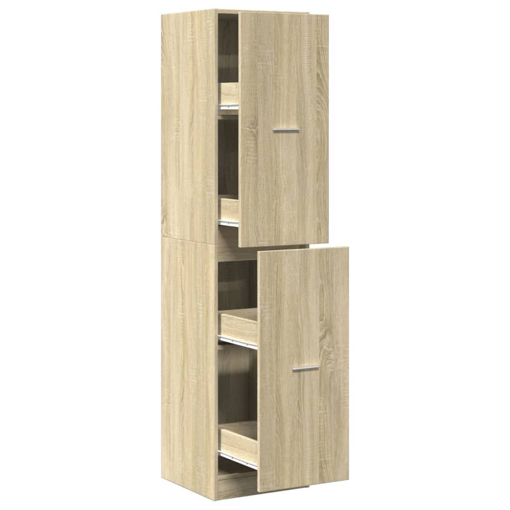 Apotekskap sonoma eik 40x41x174,5 cm konstruert tre