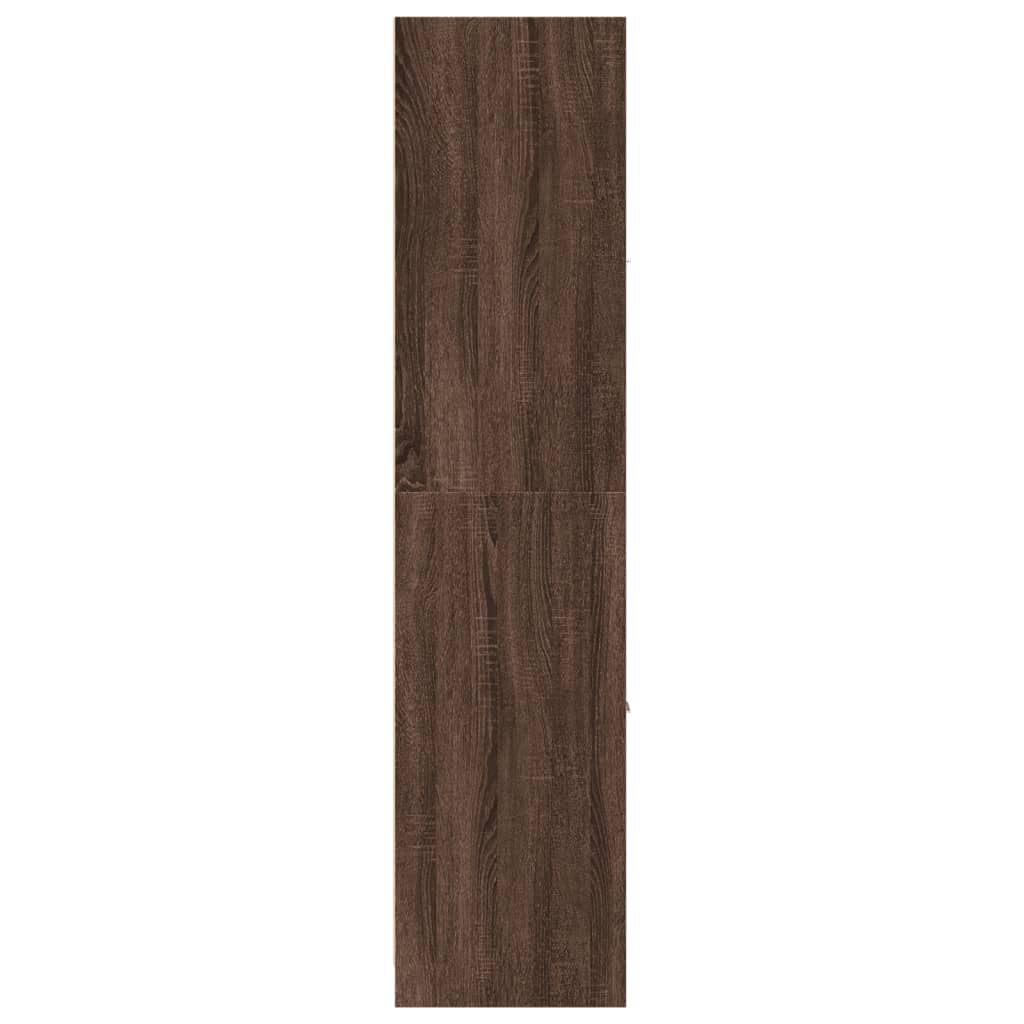 Apotekskap brun eik 40x41x174,5 cm konstruert tre