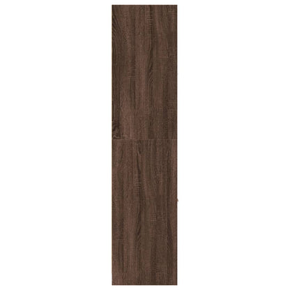 Apotekskap brun eik 40x41x174,5 cm konstruert tre