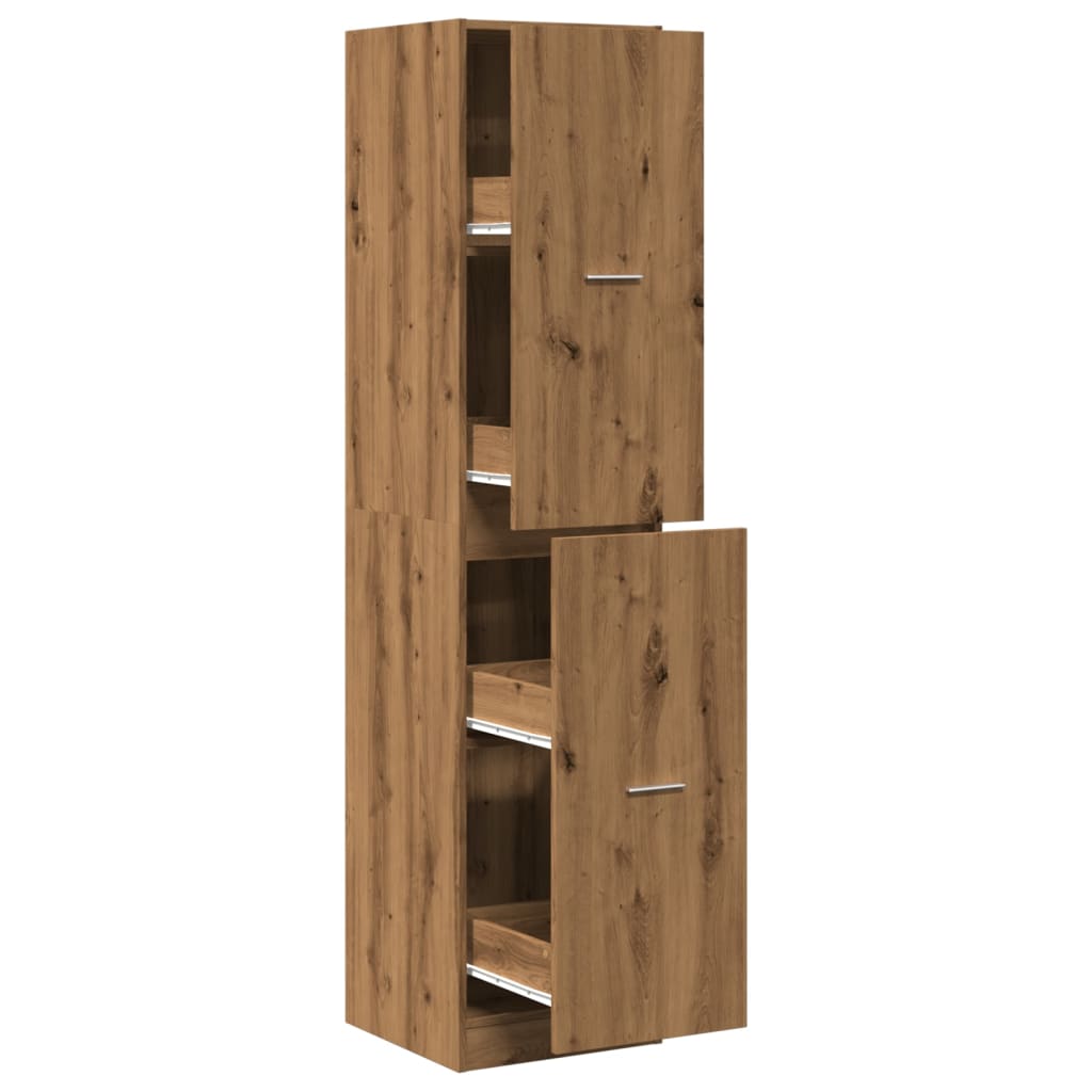 Apotekskap artisan eik 40x41x174,5 cm konstruert tre