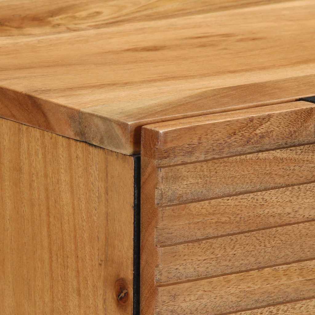 3-delt Sideboard Brun 60x33x75 cm Massivt Tre Akasietre