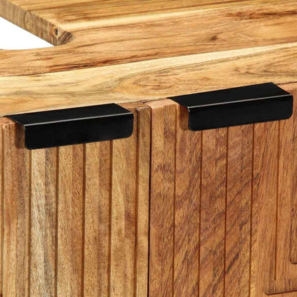 3-delt Sideboard Brun 60x33x75 cm Massivt Tre Akasietre