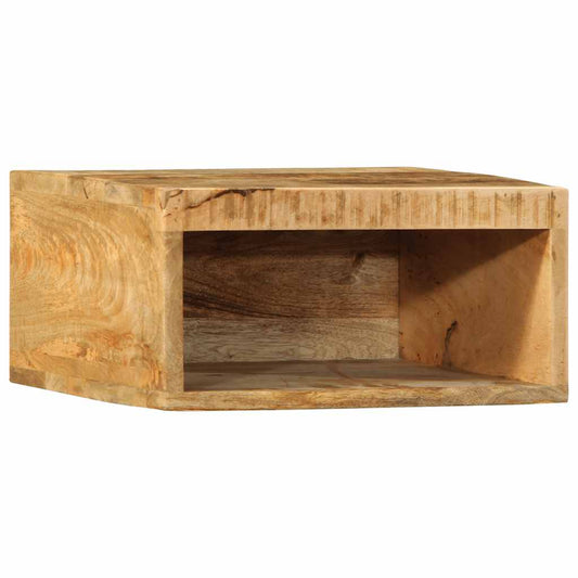 Veggmontert TV-benk 40x30x19 cm grovt heltre mangotre