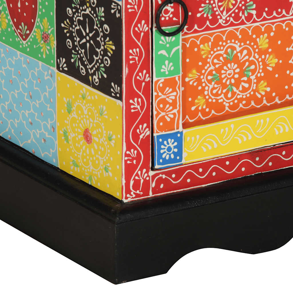 Nattbord 2 stk flerfarget 40x35x45 cm heltre mango