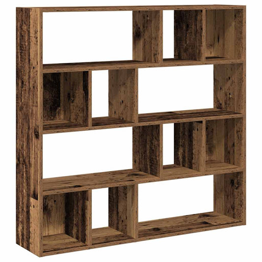Bokhylle/romdeler gammelt tre 105x24x102 cm