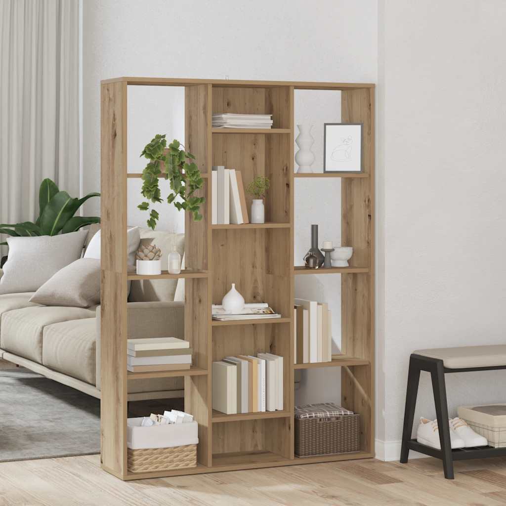 Bokhylle/Romdeler artisan eik 100x24x140 cm konstruert tre