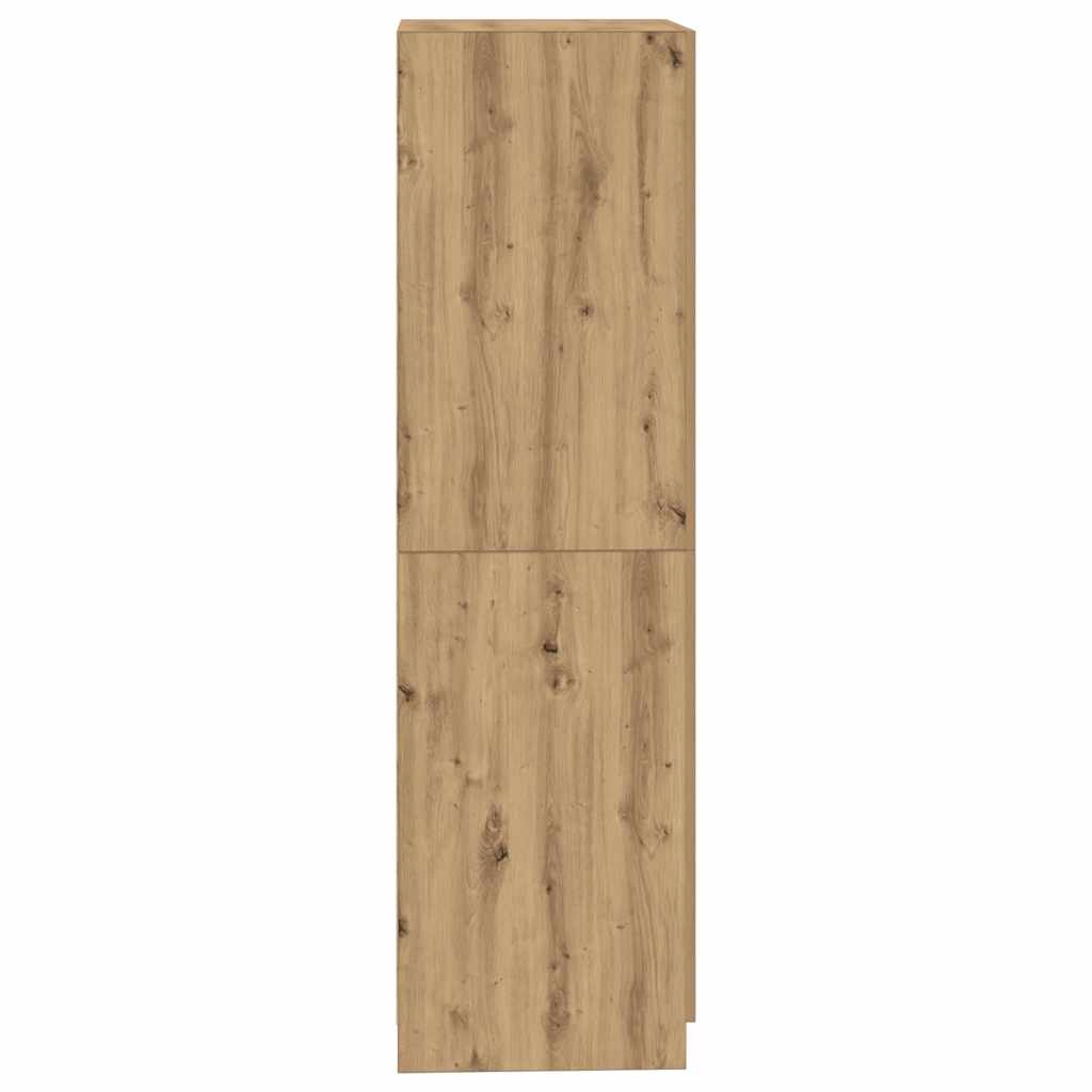 Garderobe artisan eik 90x52x200 cm konstruert tre